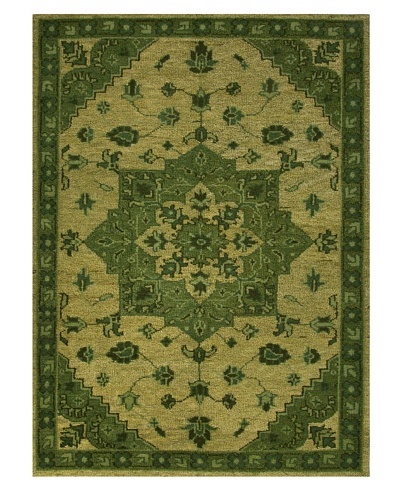 Jaipur Rugs Hand-Knotted Wool Rug, Oasis Green, 5' x 8'