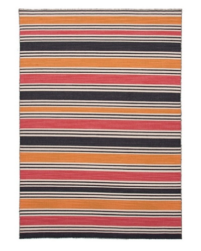 Jaipur Rugs Flat Weave Stripe Pattern Wool Handmade Rug