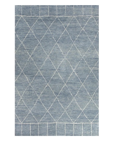 Jaipur Rugs Hand-Knotted Moroccan Pattern Rug, Pastel Blue/Ivory, 5' x 8'