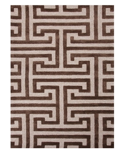 Jaipur Rugs Hand-Tufted Geometric Rug, Taupe/Brown, 5' x 8'
