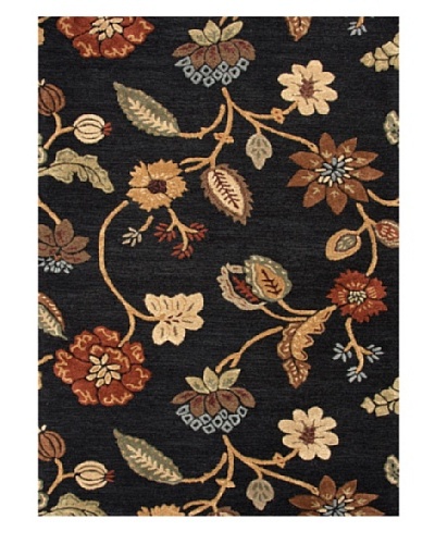 Jaipur Rugs Hand-Tufted Floral Rug, Black/Yellow, 8' x 10'