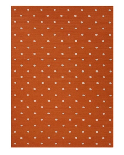 Jaipur Rugs, Inc. Flat Weave Geometric Pattern Red/Orange Wool Handmade ( 3.6x5.6 ) [Red/Orange]