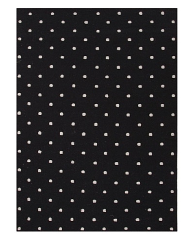 Jaipur Rugs, Inc. Flat Weave Geometric Pattern Gray/Black Wool Handmade ( 3.6x5.6 ) [Gray/Black]