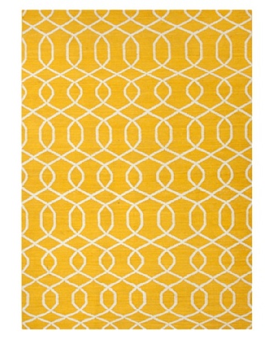 Jaipur Rugs Handmade Flat Weave Geometric Rug [Yellow]