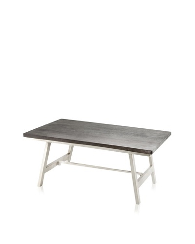 Jamie Young Cottage Coffee Table, Chocolate/Nickel