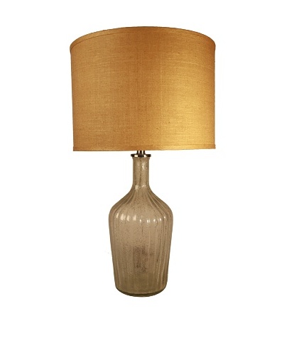 Jamie Young Thalia Fluted Lamp [Clear Seeded Glass]