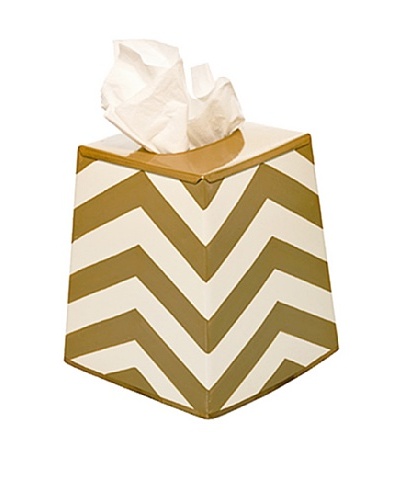 Jayes Chevron Gold Tissue Cover