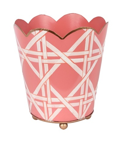Jayes Cane Pink Decorative Cachepot