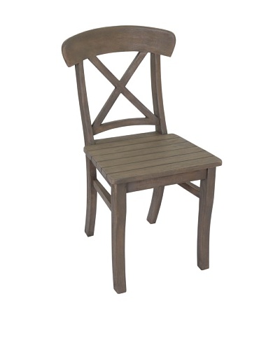Jeffan Luxe Wood Side Chair, Grey