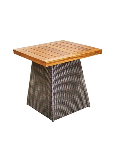 Jeffan Outdoor Pyramid Dining Table, Grey/Natural