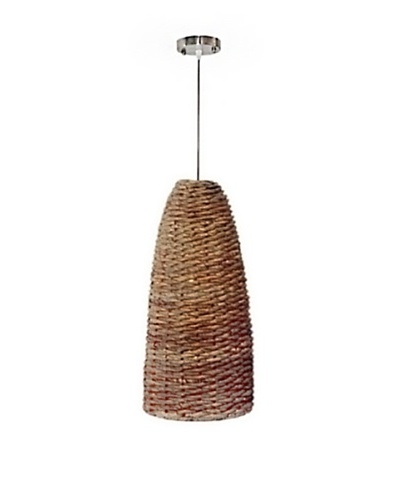 Jeffan International Bella Abaca Hanging Lamp, Natural