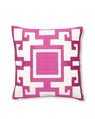 Jennifer Paganelli Kara Linen Pillow, Pink