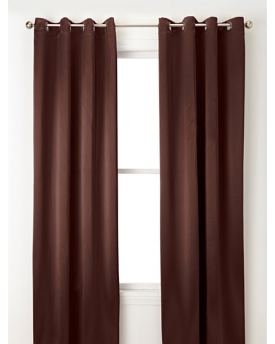 Jennifer Taylor Home Collection Set of 2 Hallie Curtain Panels, Coffee