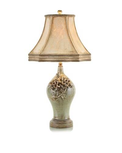 John-Richard Collection Gray - Green Porcelain Lamp