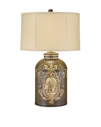 John-Richard Collection Tole Canister Table Lamp