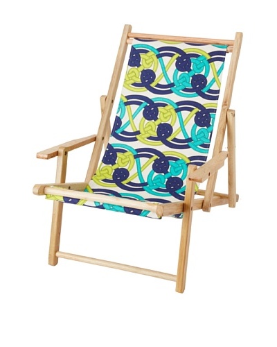 Julie Brown Reversible Beach Chair, Navy Voyage/Navy Skipper