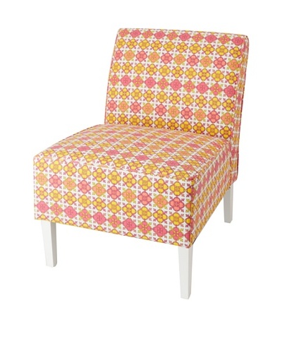 Julie Brown Indoor/Outdoor Accent Chair, Pink Jimmie