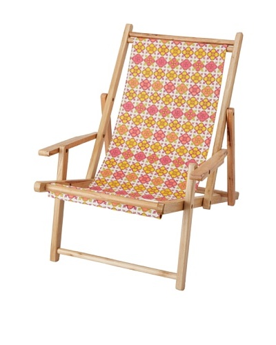 Julie Brown Reversible Beach Chair, Pink Jimmie/Blue Jimmie