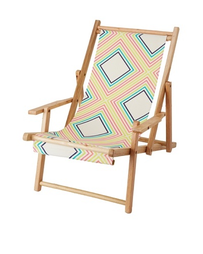 Julie Brown Reversible Beach Chair, Sunshine/Yellow Polka Dot