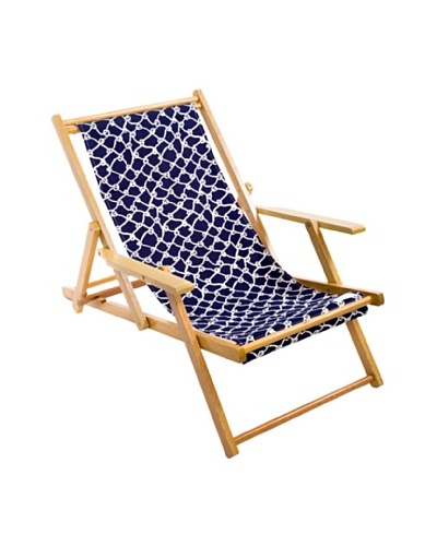 Julie Brown Navy/Coral Reversible Beach Chair