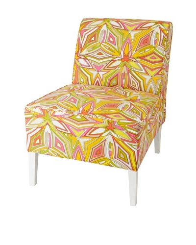 Julie Brown Indoor/Outdoor Accent Chair, Peach Sangria