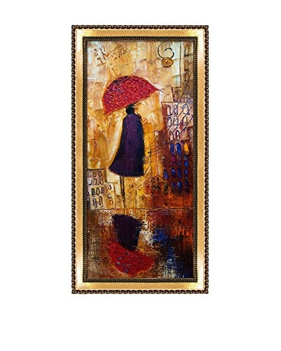 Justyna Kopania Rain (Out For A Stroll) III Framed Giclée on Canvas
