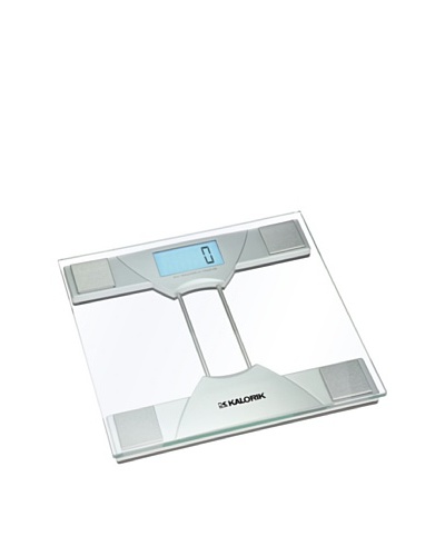 Kalorik Electronic Bathroom Scale, Silver/ClearAs You See