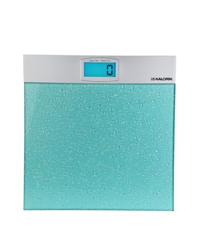 Kalorik Electronic Bathroom Scale, Aqua/Silver
