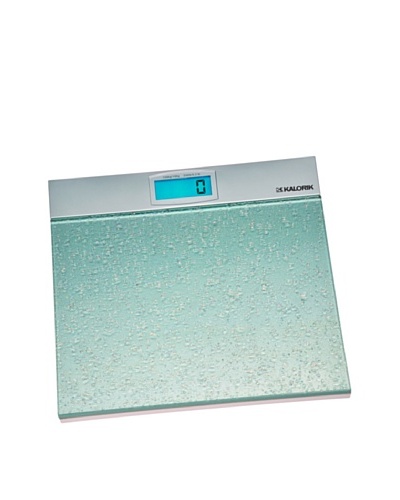 Kalorik Electronic Bathroom Scale, Aqua/Silver