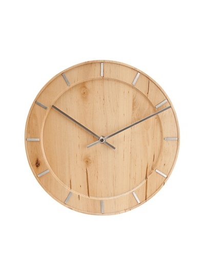 Karlsson Pure Wood Wall Clock, Natural