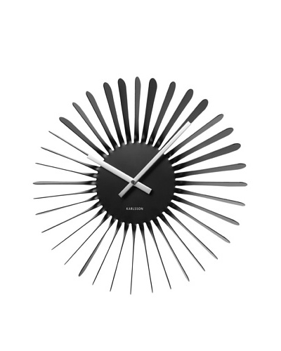 Karlsson Twister Wall Clock, Black