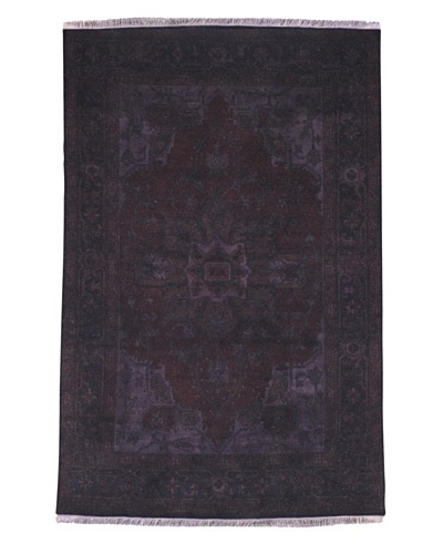 Kavi Handwoven Rugs Tribal Pattern Rug, Purple, 6 'x 9'