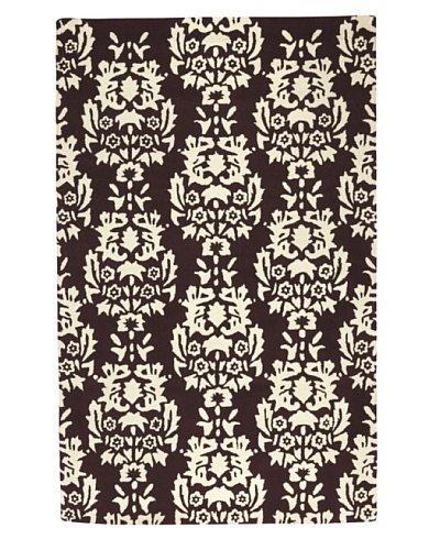 Kavi Handwoven Rugs Contemporary Rug [Brown/Ivory]