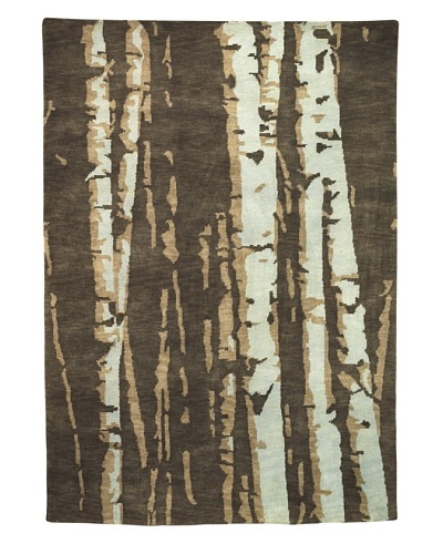 Kavi Handwoven Rugs Essentials Nature Rug, Brown/Tan, 5' 6 x 8'