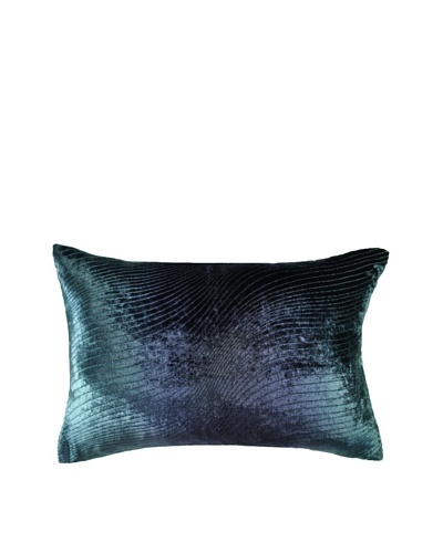 Kevin O'Brien Studio Hand-Painted Devore Velvet Slinky Pillow