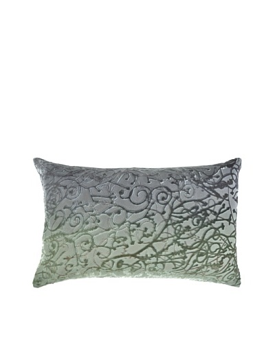 Kevin O'Brien Studio Hand-Painted Devore Velvet Minerva Pillow