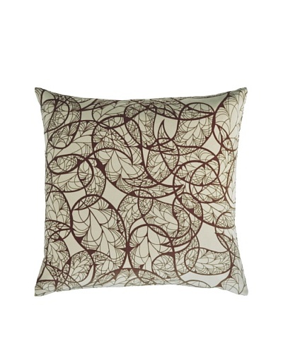 Kevin O'Brien Studio Hand-Printed Cotton Velvet Paisley Pillow