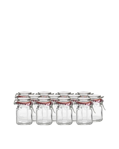 Kilner Set of 12 Square 70ml/2-fl oz. Spice Jars