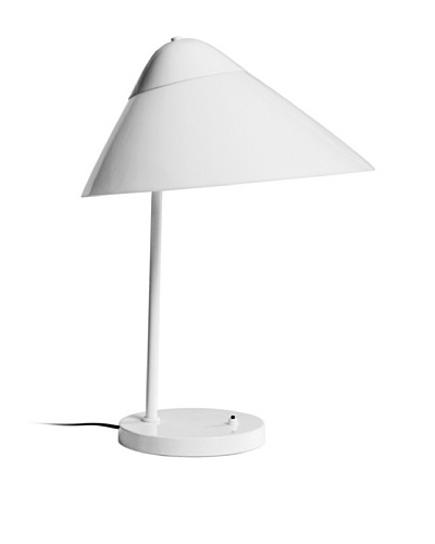 Kirch Lighting Brondby Table Lamp, Silver/White