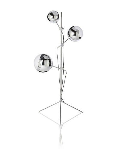 Kirch Lighting Mirror Ball Stand Lamp, Silver