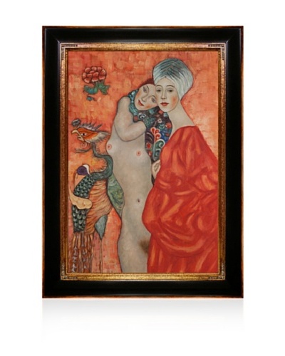 Gustav Klimt Girl Friends Framed Oil Painting