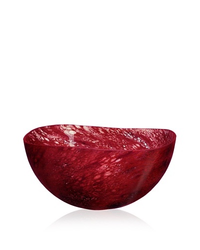 Kosta Boda Dino Bowl Burgundy