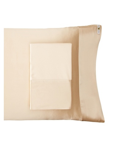 Kumi Kookoon Set of 2 Silk Pillowcases, Ivory, 20 x 32