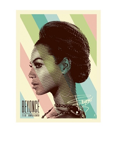 La La Land Beyoncé at Staples Center Lithographed Concert Poster