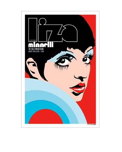 La La Land Liza Minnelli at 2009 Hollywood Bowl Lithographed Concert Poster