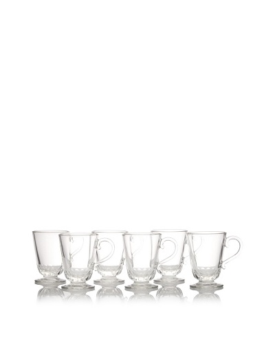 La Rochère Set of 6 Louison Clear Classic Mugs