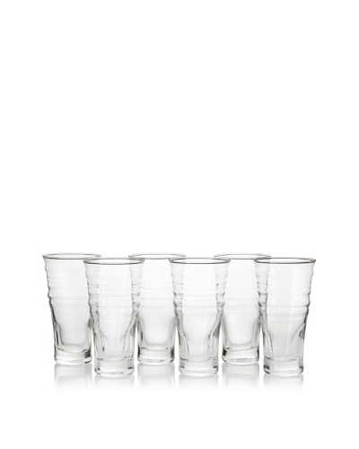 La Rochère Set of 6 Frisson Décor 16.5-Oz. Smoothie Glasses