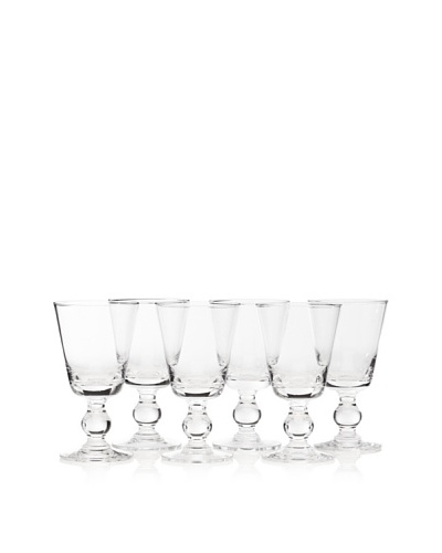 La Rochère Set of 6 Bocage Décor 8.5-Oz. Water Glasses