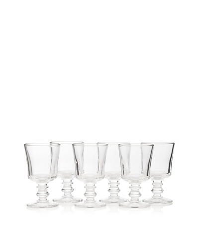 La Rochère Set of 6 Jacques Coeur Historic 6.5-Oz Wine Glasses
