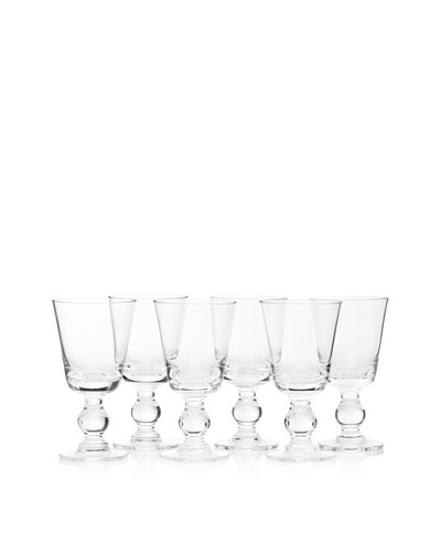 La Rochère Set of 6 Bocage Décor 7-Oz. Wine Glasses